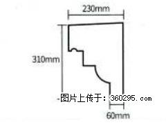 产品分解图型 - 檐口线，型号：SX311-YK-3，规格：230x310mm(3) - 开封三象EPS建材 kaifeng.sx311.cc